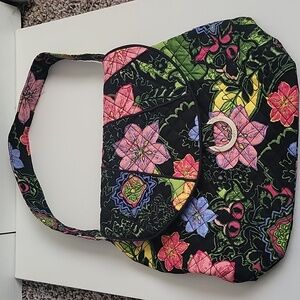 Marie Floral Quilted Shoulder Bag